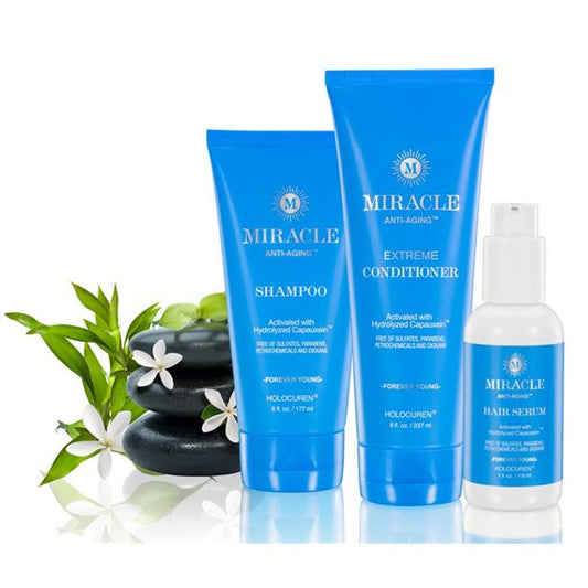 Miracle Anti-Aging Shampoo, Extreme Conditioner & Hair Serum Set