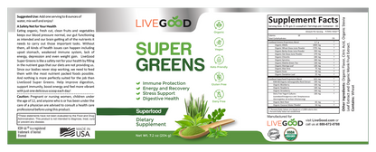 Organic Super Greens - Winning Health & Life