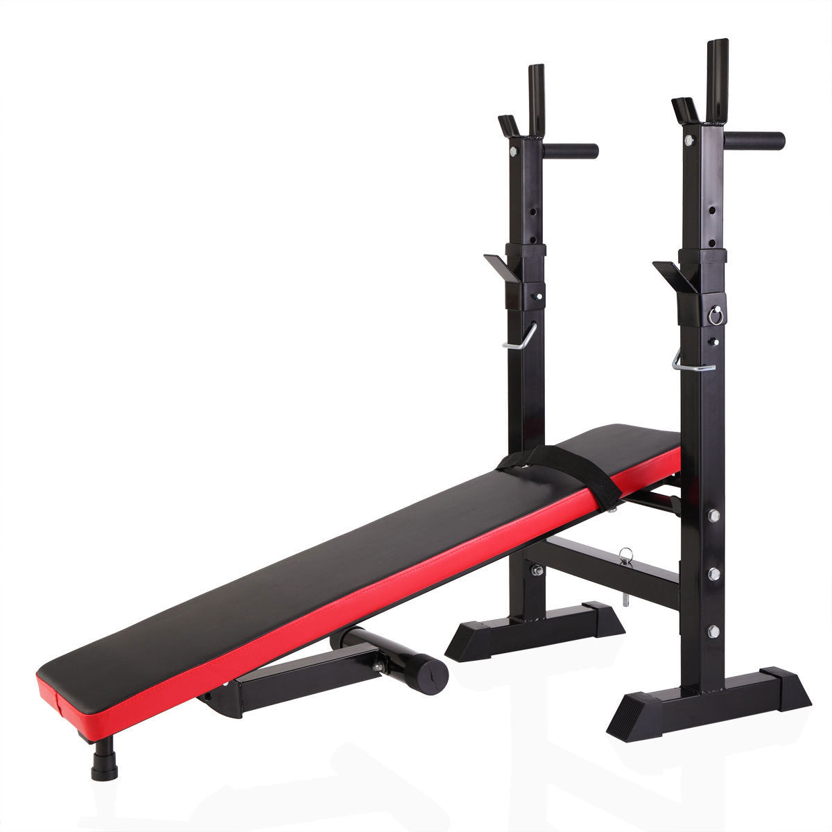 Folding Workout Bench Adjustable Multifunctional Squat Rack