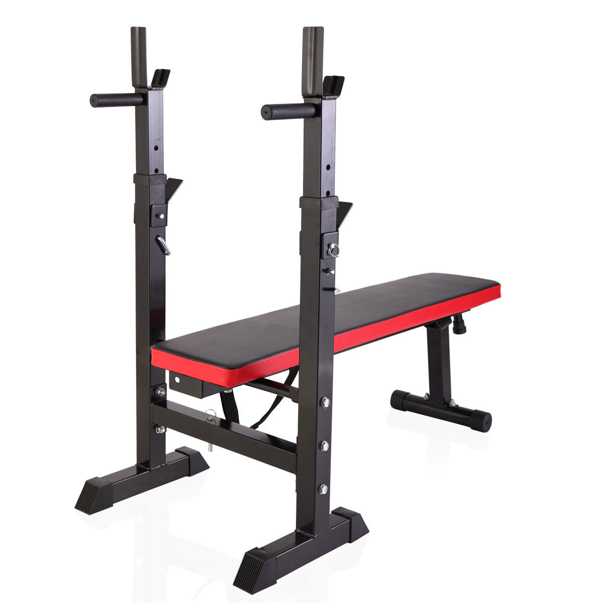 Folding Workout Bench Adjustable Multifunctional Squat Rack